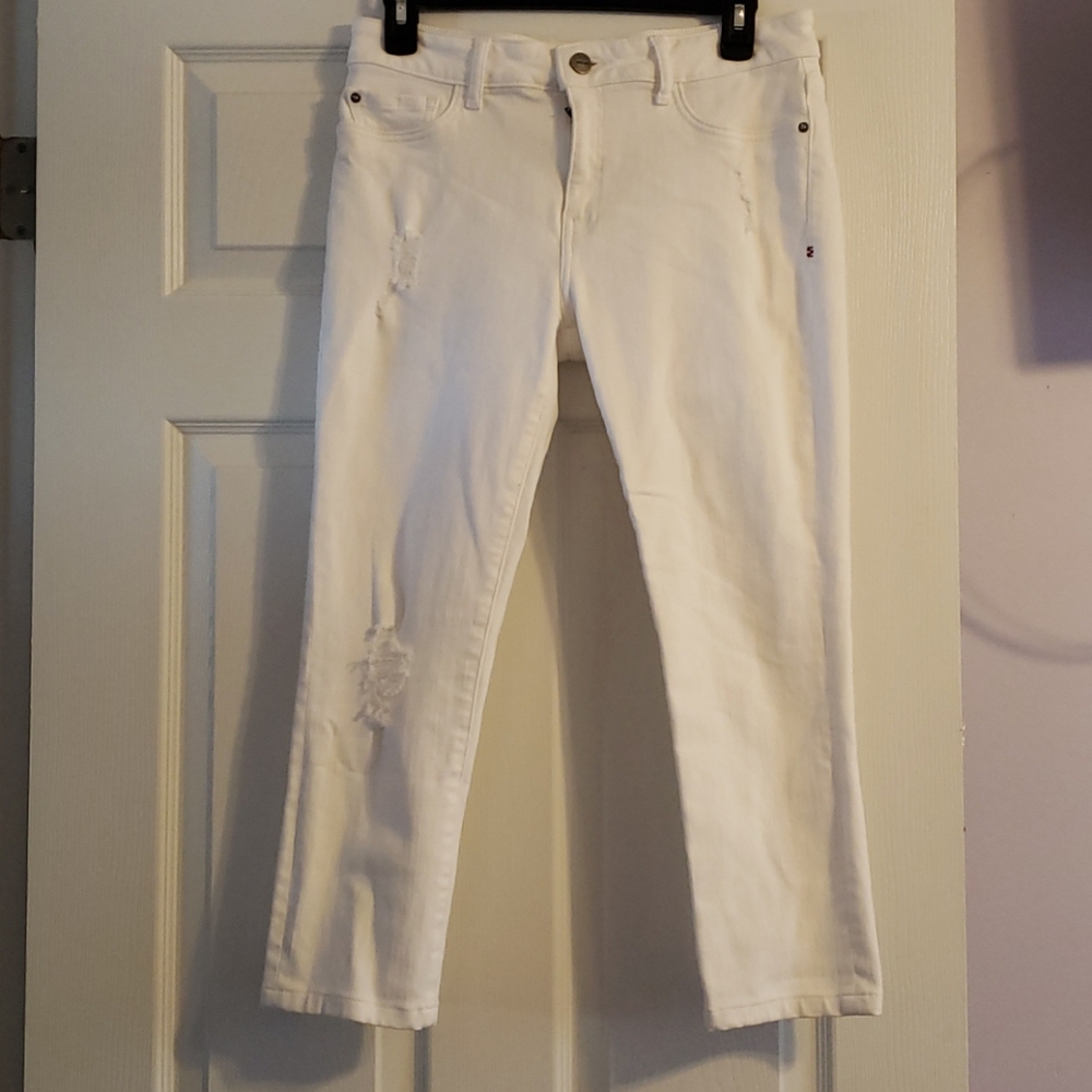 Distressed Warf+Weft JFK Capris